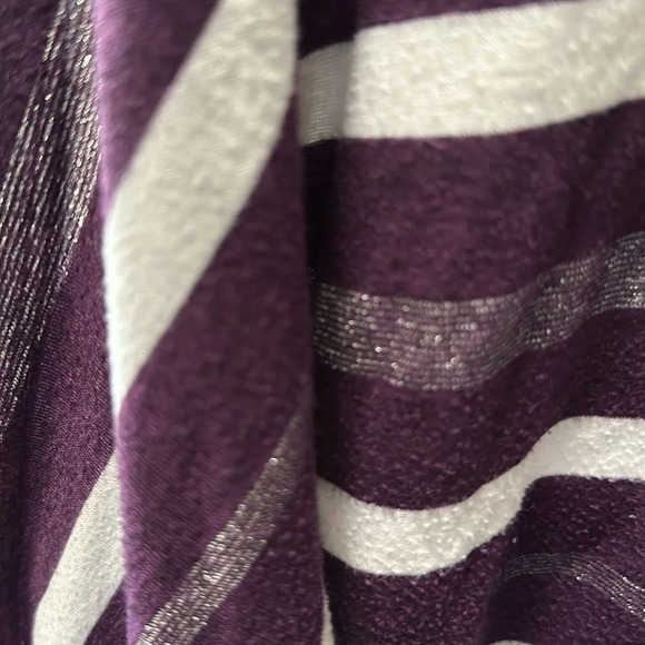 Purple/White/Silver Sparkle 3/4 sleeve (that is an open sleeve) Cato Size 18/20W - Picture 4 of 6